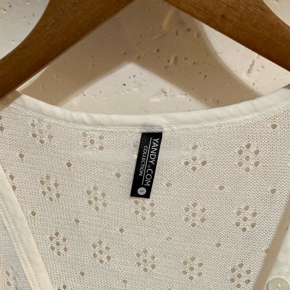 White Lace Long Sleeve Loungewear Bodysuit Size Small - Picture 4 of 8